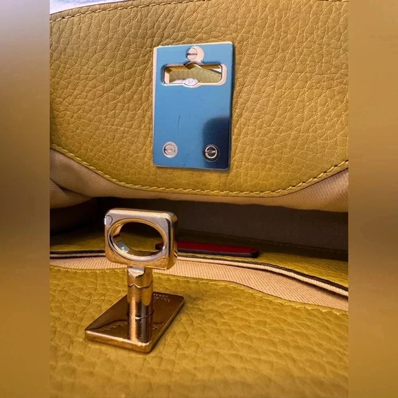 Valentino Garavani Leather Satchel Crossbody - Rare, Chartreuse Green, NWOT - Picture 15 of 15